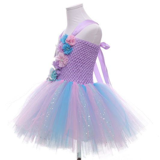 Children's Mermaid Princess Festival Performance Pettiskirt Children's Dress