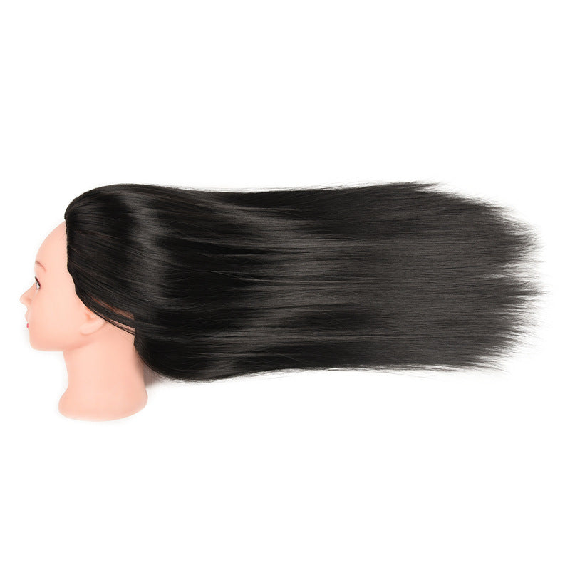 Braided Updo Mannequin Head Makeup Practice Real Hair Wig