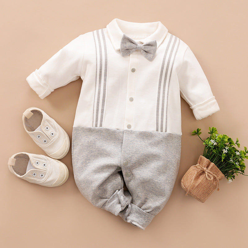 Class Gentleman Romper One Year Old Celebration Dress Jumpsuit, Climbing Suit