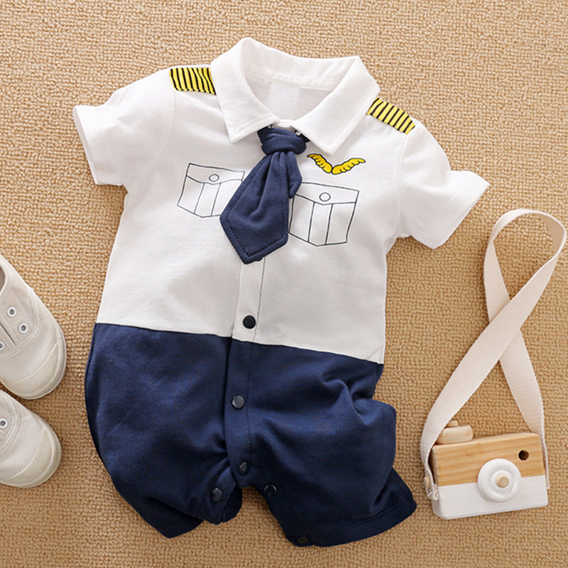 Class Gentleman Romper One Year Old Celebration Dress Jumpsuit, Climbing Suit