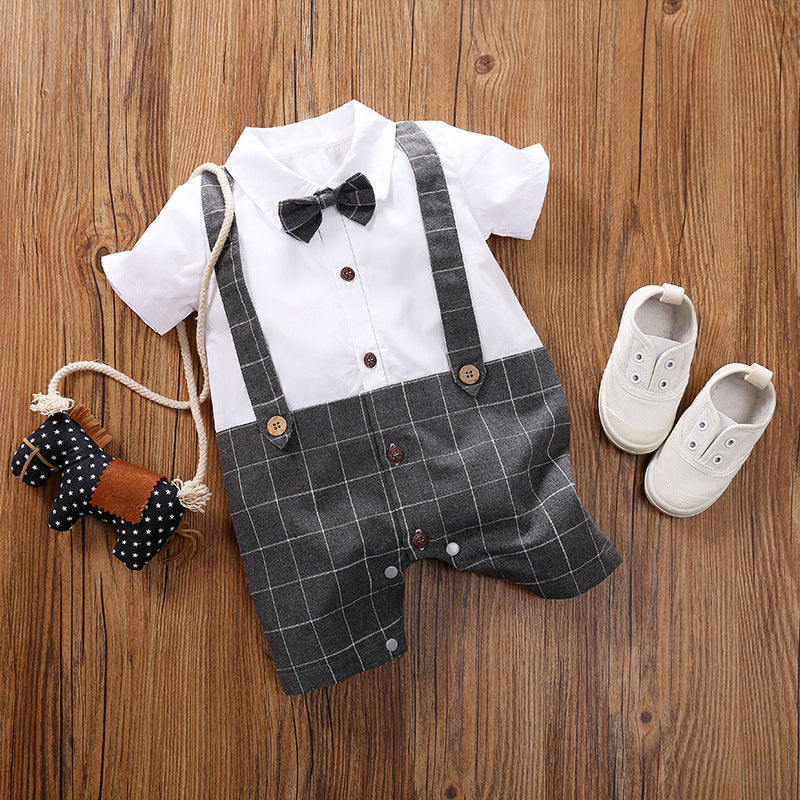 Class Gentleman Romper One Year Old Celebration Dress Jumpsuit, Climbing Suit