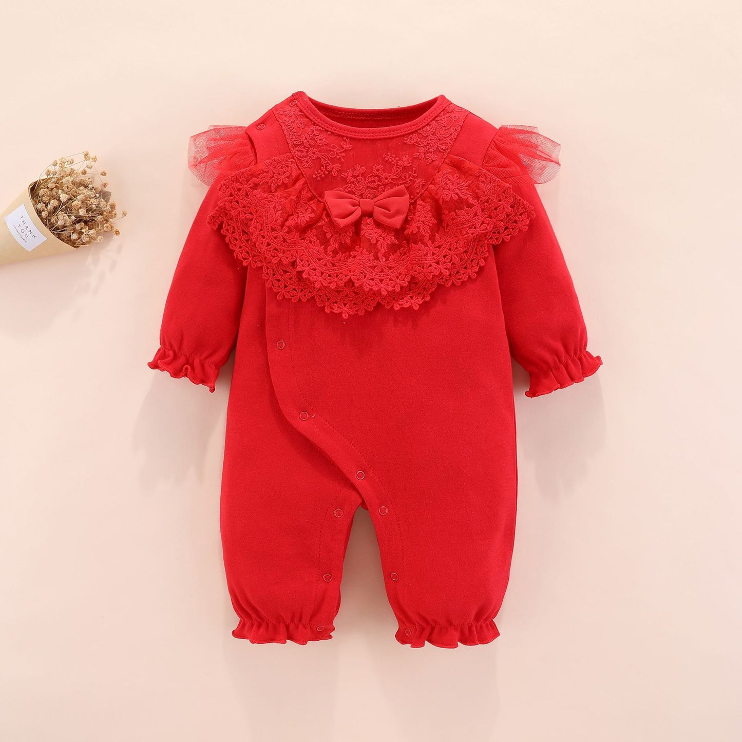 Children's One-piece Romper Princess Style Long Sleeve Jumpsuit, Climbing Suit