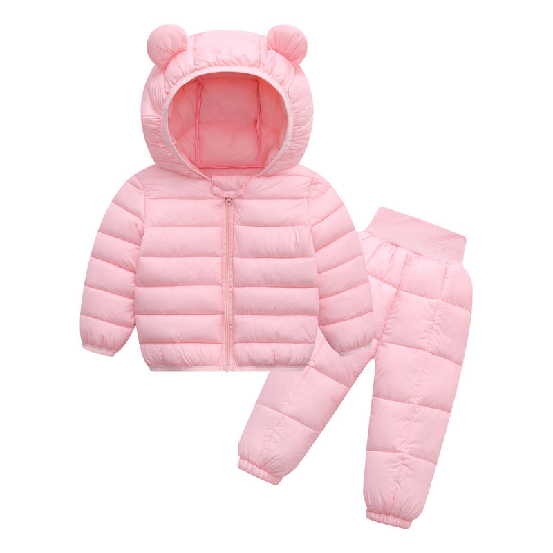 Cotton Jacket Coat Boys Two-piece Outer Children's Suit