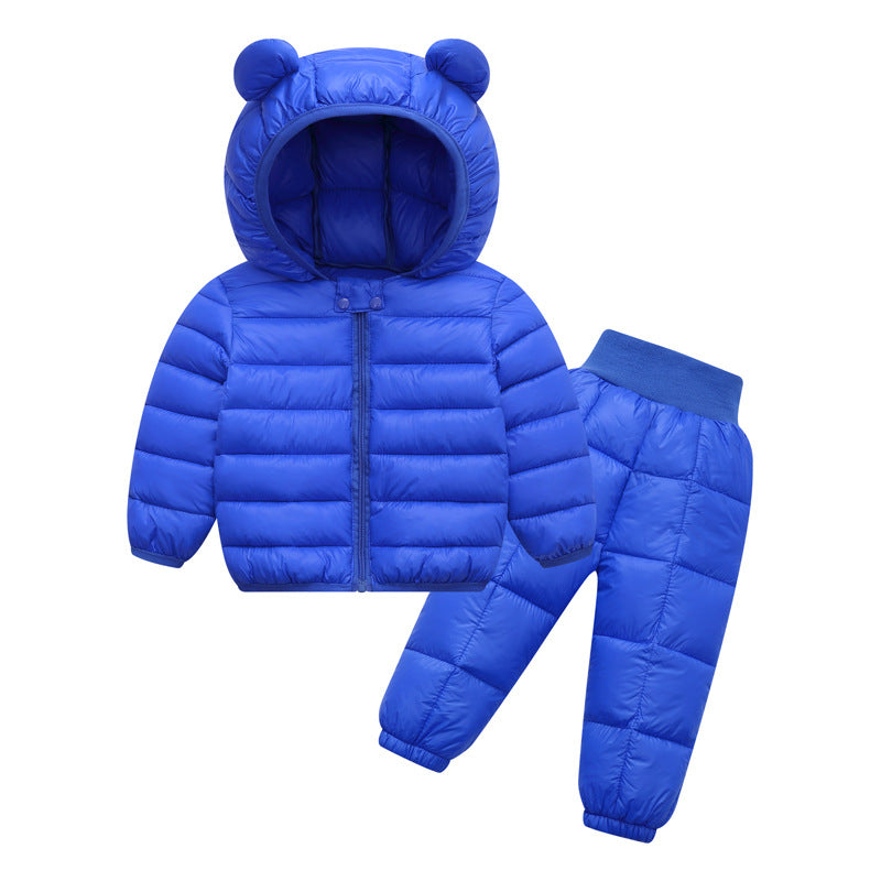 Cotton Jacket Coat Boys Two-piece Outer Children's Suit