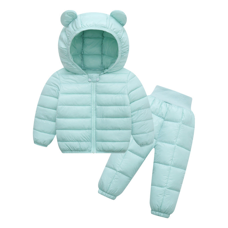 Cotton Jacket Coat Boys Two-piece Outer Children's Suit