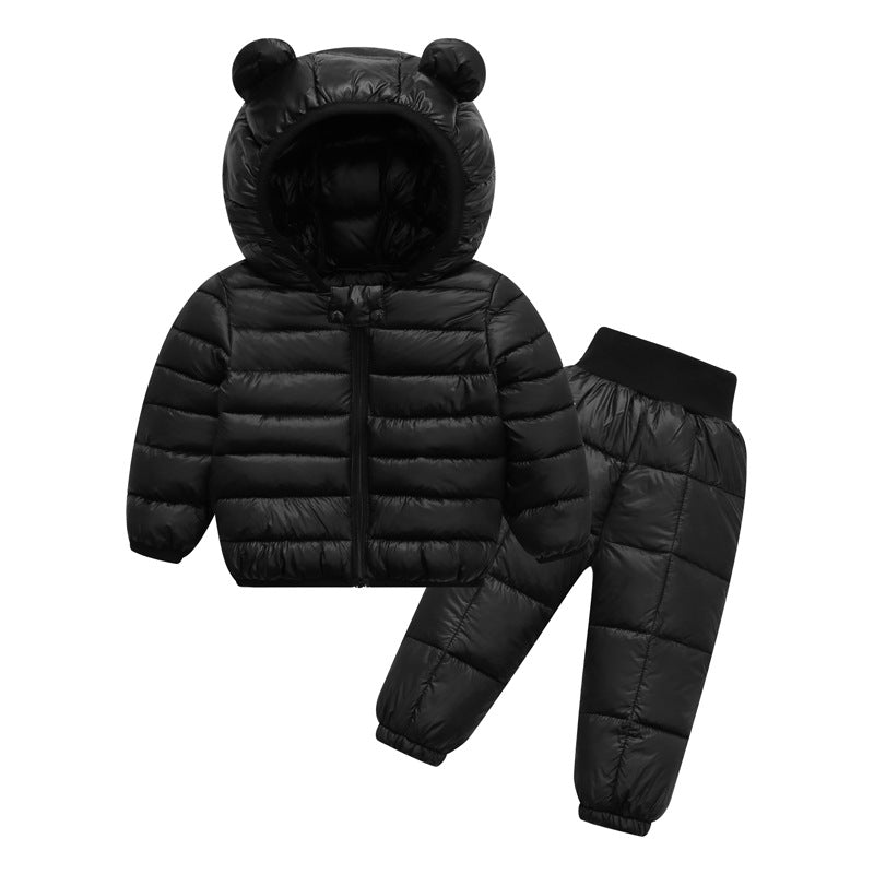 Cotton Jacket Coat Boys Two-piece Outer Children's Suit