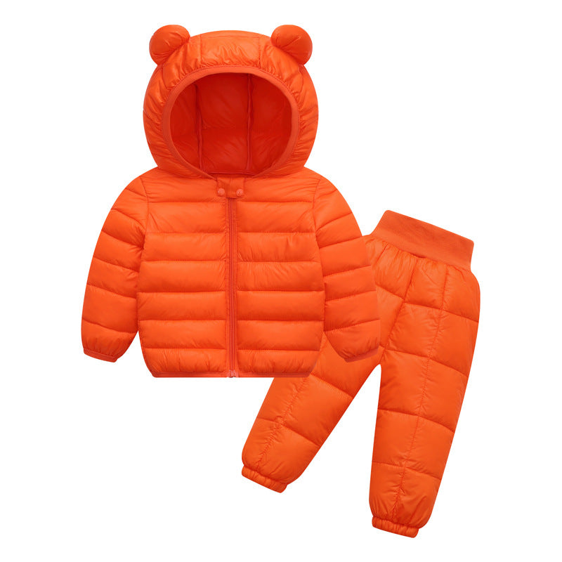 Cotton Jacket Coat Boys Two-piece Outer Children's Suit