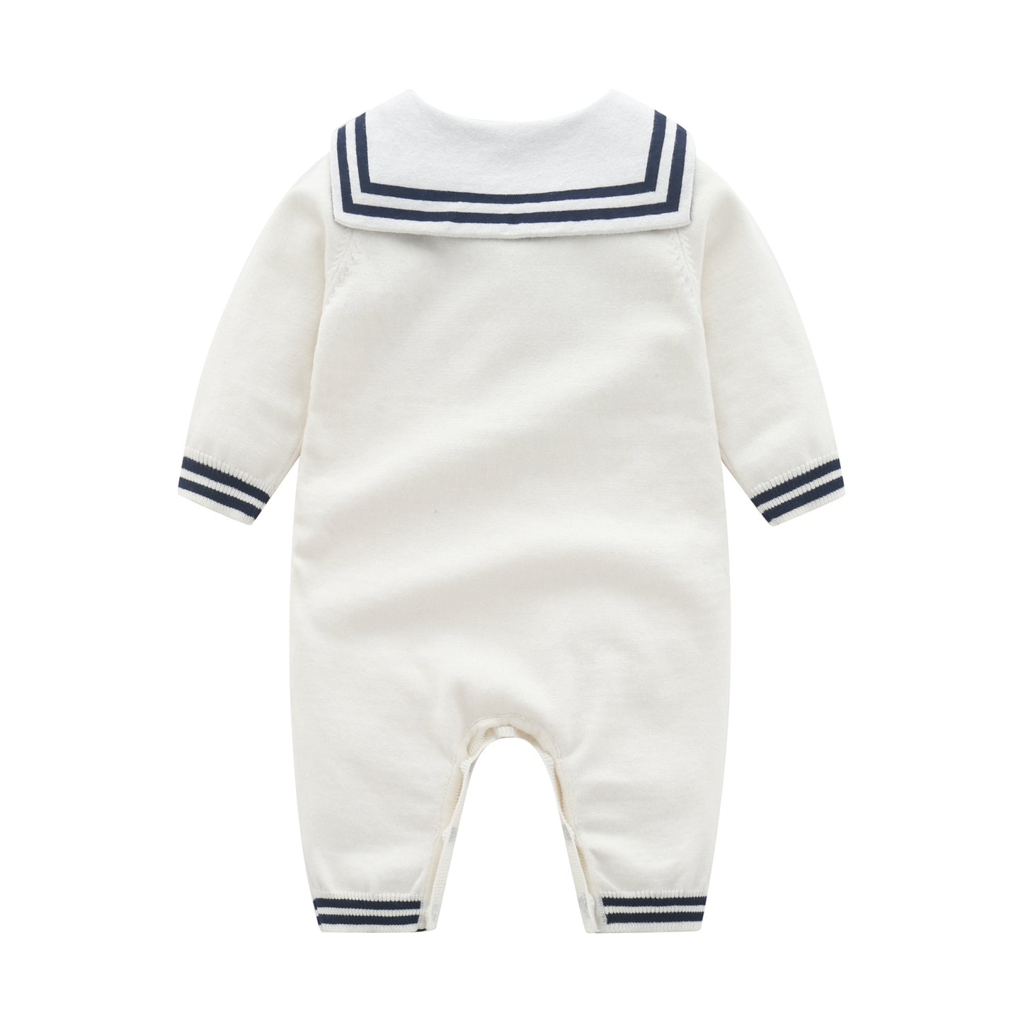 Men's Spring Wool Romper Navy Style Knitted British Jumpsuit, Climbing Suit