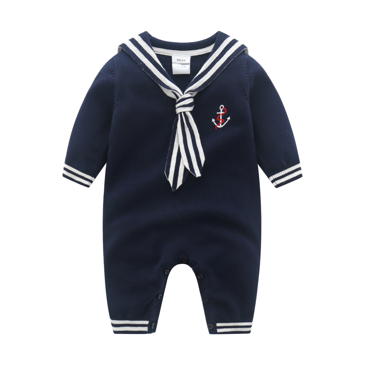 Men's Spring Wool Romper Navy Style Knitted British Jumpsuit, Climbing Suit