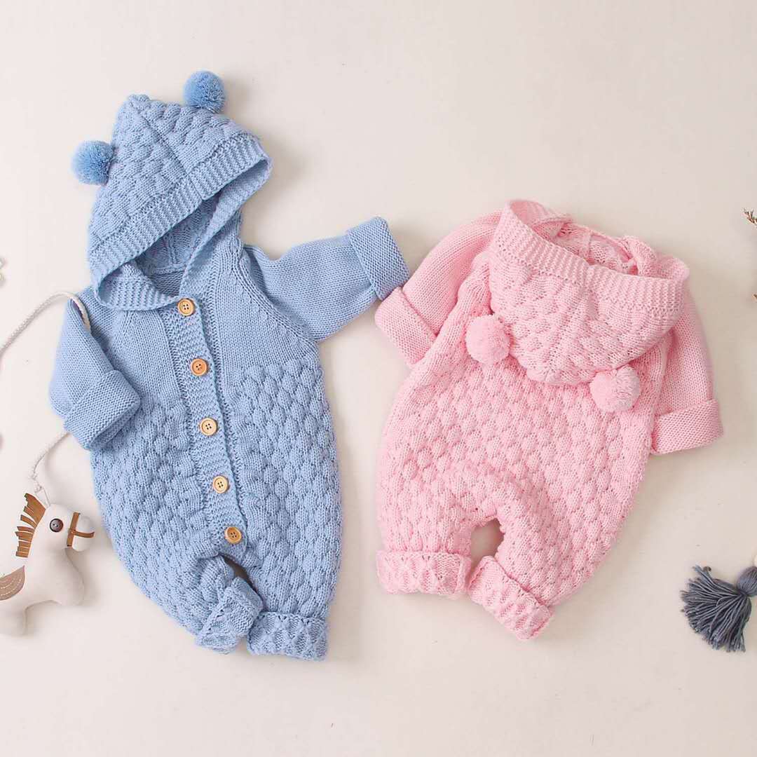 Knitted One-piece Romper Born Clothing Boys Sweater Cute Jumpsuit, Climbing Suit