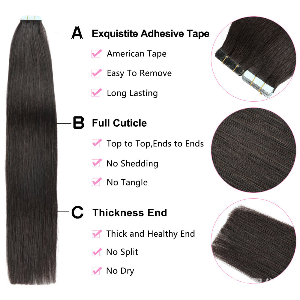Popular Real Human Hair Seamless Set Wig