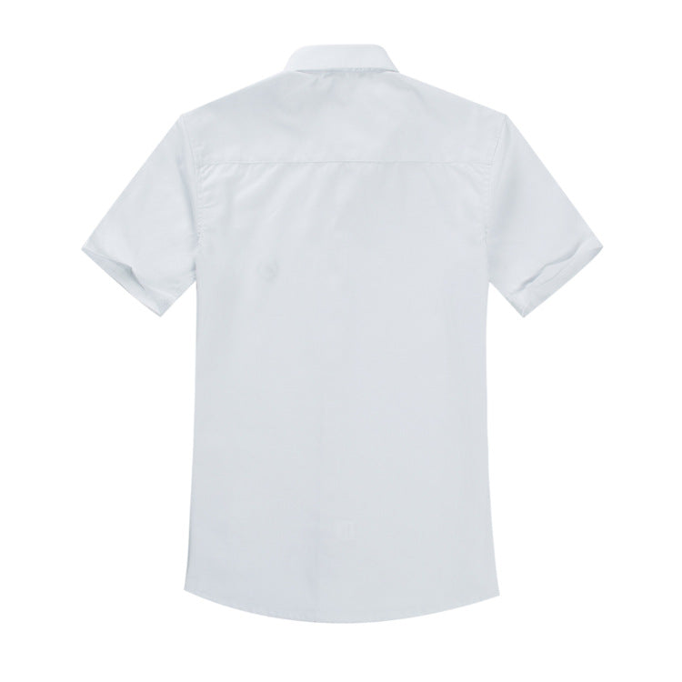 Children's Summer Short-sleeved White Pure Cotton Performance Clothes Children's Shirt