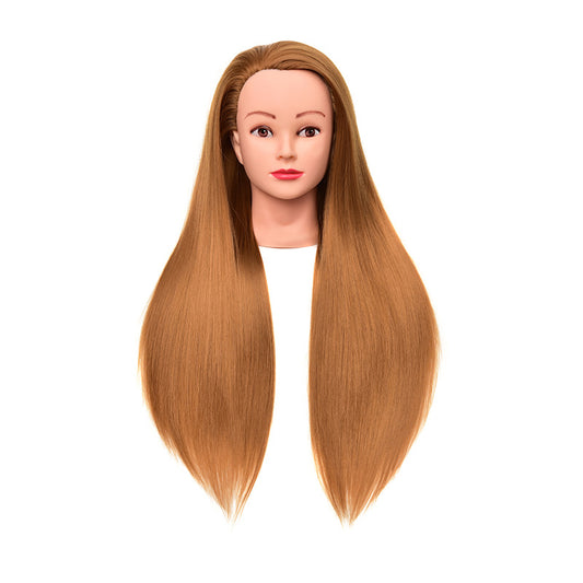 Real Hair Doll Hairstyle Hairdressing Model Head Mannequin Braided Updo Other Wig