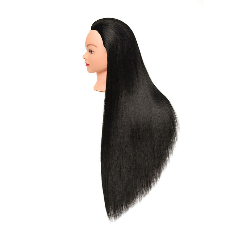Real Hair Doll Hairstyle Hairdressing Model Head Mannequin Braided Updo Other Wig