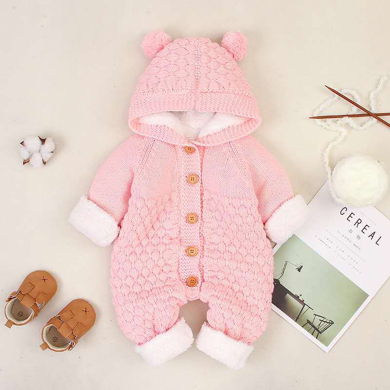 Knitted One-piece Romper Born Clothing Boys Sweater Cute Jumpsuit, Climbing Suit