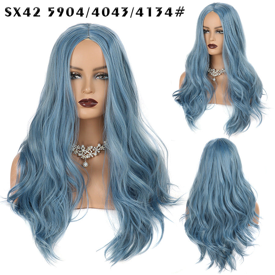 Matte Fiber Curly Hair Chemical Big Wig Long Curls