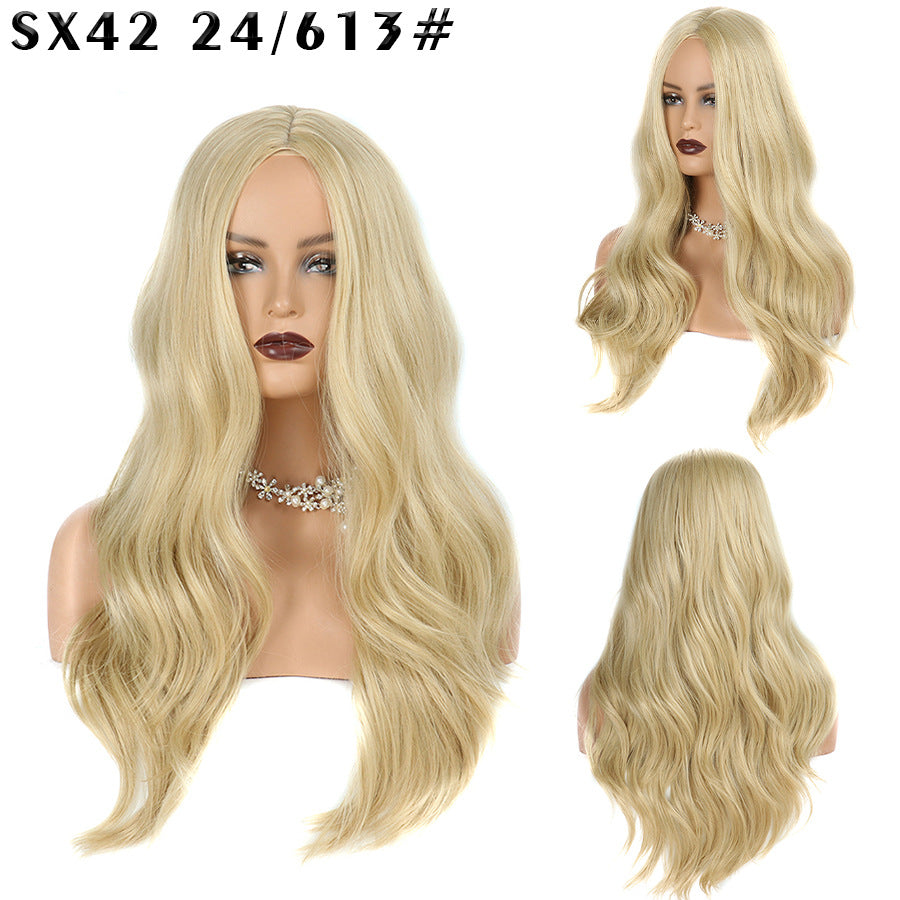 Matte Fiber Curly Hair Chemical Big Wig Long Curls