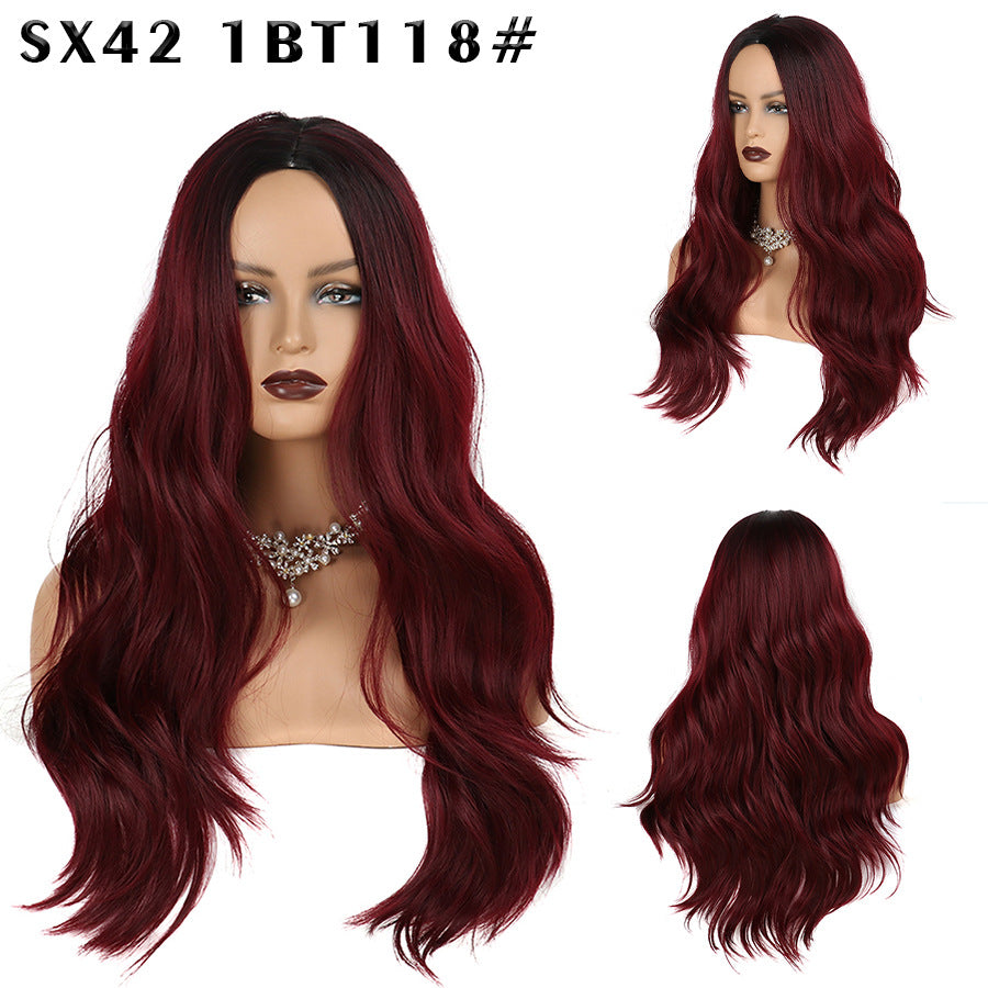 Matte Fiber Curly Hair Chemical Big Wig Long Curls