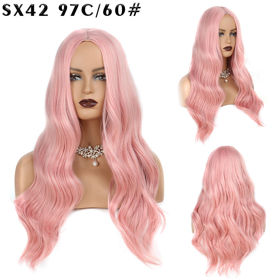 Matte Fiber Curly Hair Chemical Big Wig Long Curls