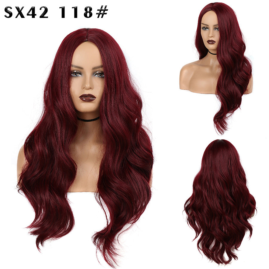 Matte Fiber Curly Hair Chemical Big Wig Long Curls
