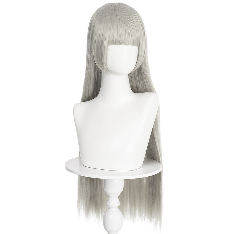 Gambler Second Peach Lily Fragrant Blue Cos Wig