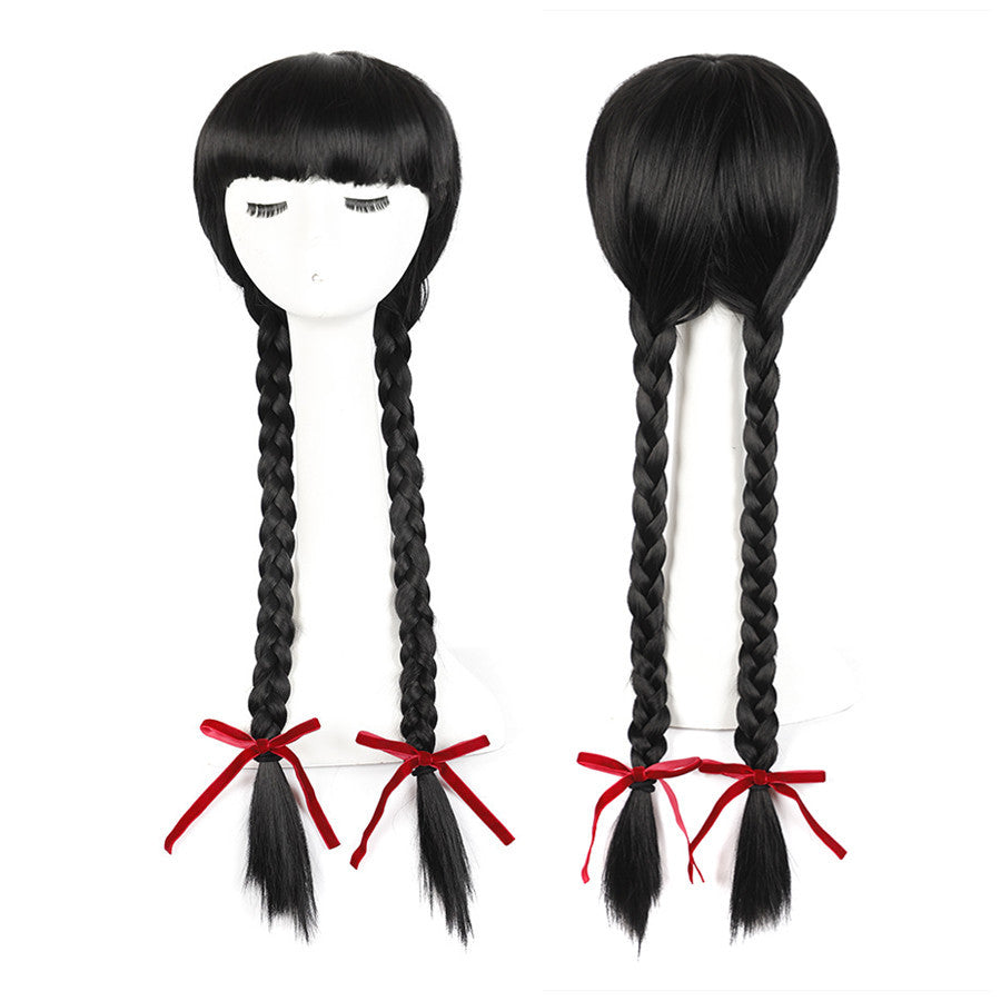 Fashion Retro Lengthened Side Bangs Twist Cos Wig