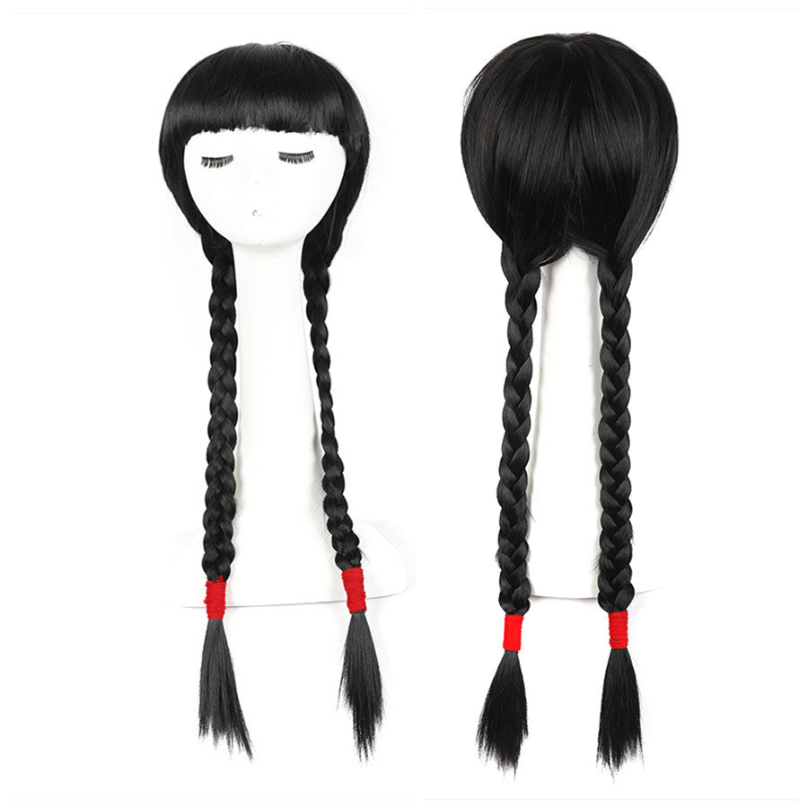 Fashion Retro Lengthened Side Bangs Twist Cos Wig