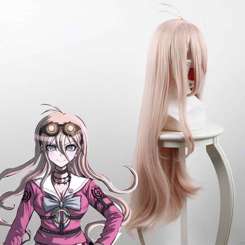 Wide Silk Entering Beautiful Rabbit Pink Long Hair Cos Wig