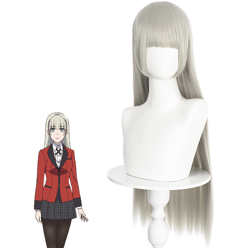Gambler Second Peach Lily Fragrant Blue Cos Wig