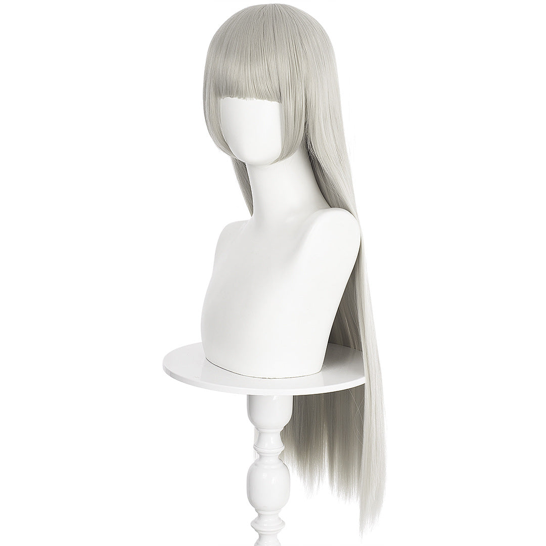 Gambler Second Peach Lily Fragrant Blue Cos Wig