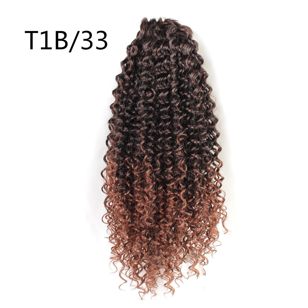 Hot Inch Chemical Fiber Small Roll Drawstring Wig Short Curly Hair