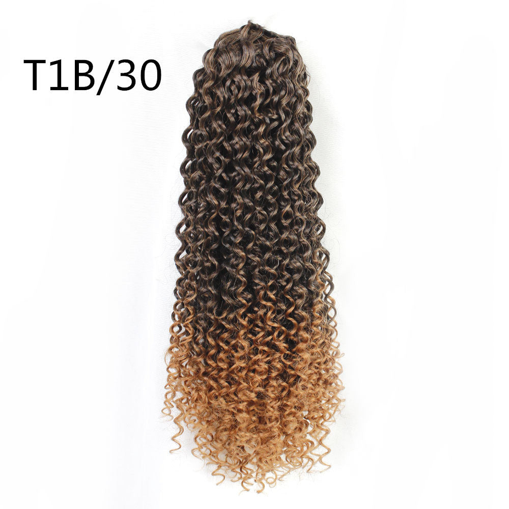 Hot Inch Chemical Fiber Small Roll Drawstring Wig Short Curly Hair