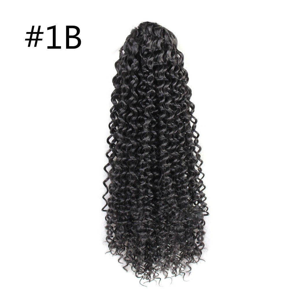 Hot Inch Chemical Fiber Small Roll Drawstring Wig Short Curly Hair
