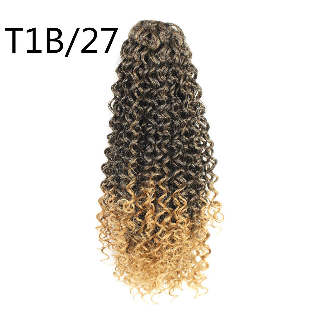 Hot Inch Chemical Fiber Small Roll Drawstring Wig Short Curly Hair