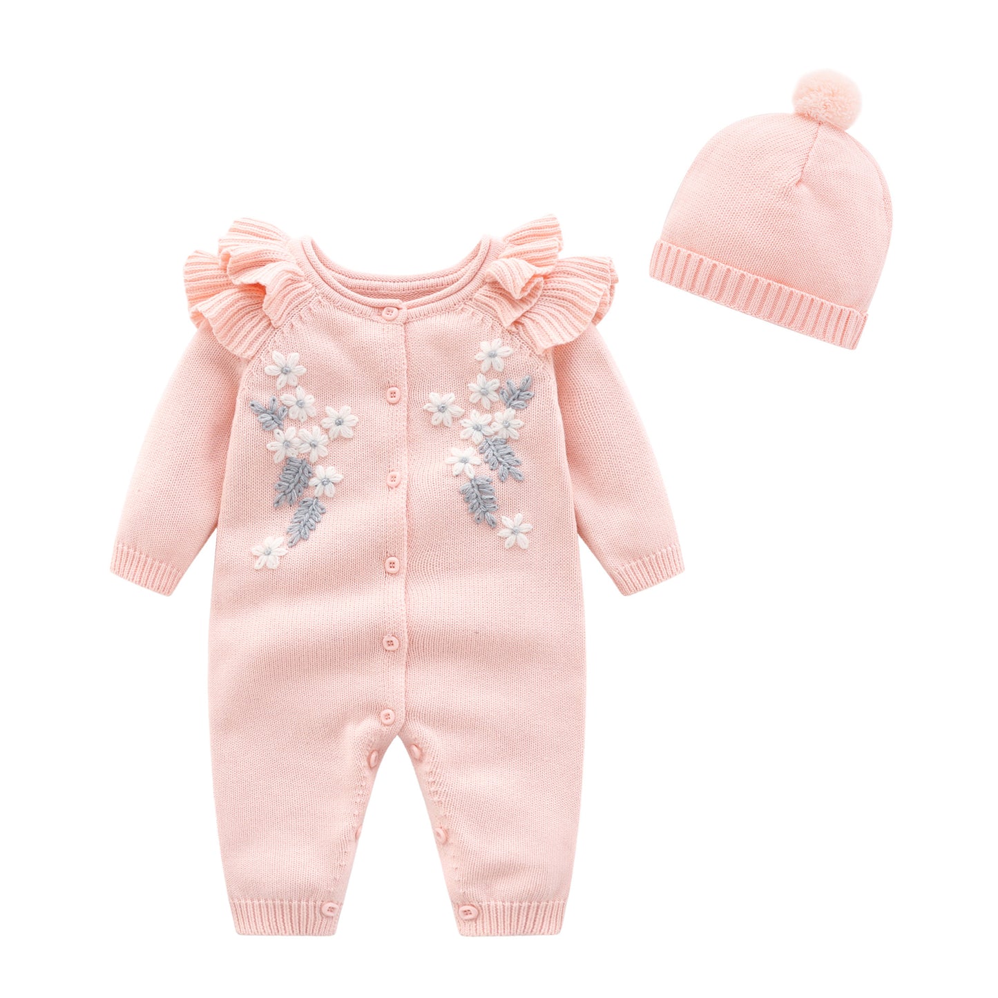Knitted Romper Clothes For Babies Full Moon Born Jumpsuit, Climbing Suit