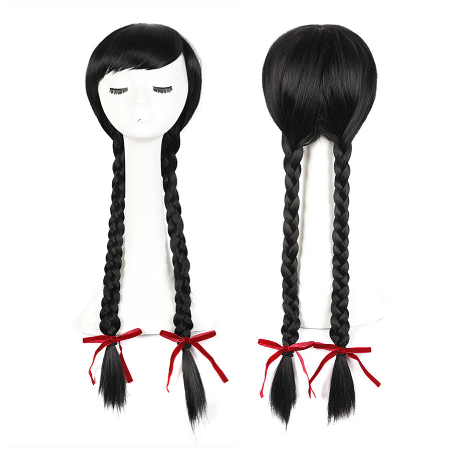Fashion Retro Lengthened Side Bangs Twist Cos Wig
