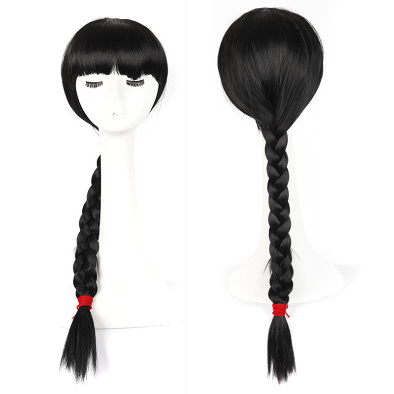 Fashion Retro Lengthened Side Bangs Twist Cos Wig