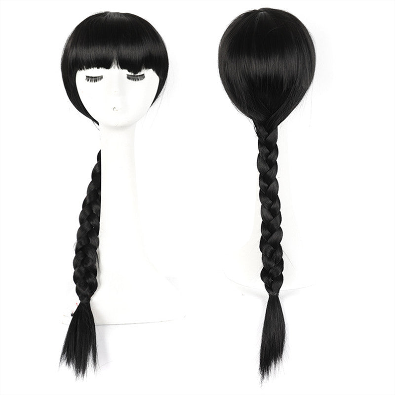 Fashion Retro Lengthened Side Bangs Twist Cos Wig
