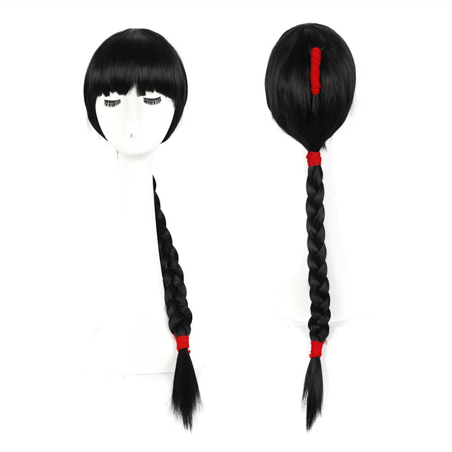 Fashion Retro Lengthened Side Bangs Twist Cos Wig