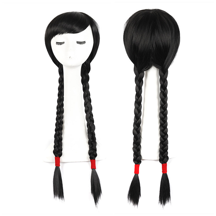 Fashion Retro Lengthened Side Bangs Twist Cos Wig