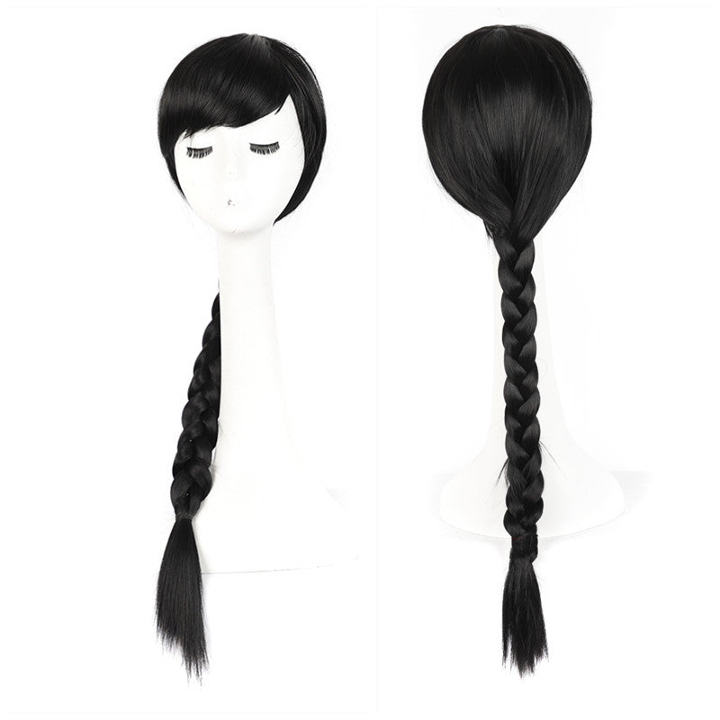 Fashion Retro Lengthened Side Bangs Twist Cos Wig