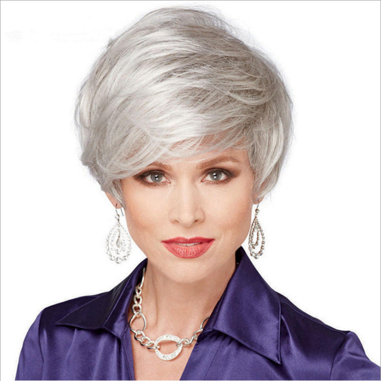 Women's Short Hair Fluffy Temperament Wild Sier Gray Other Wig
