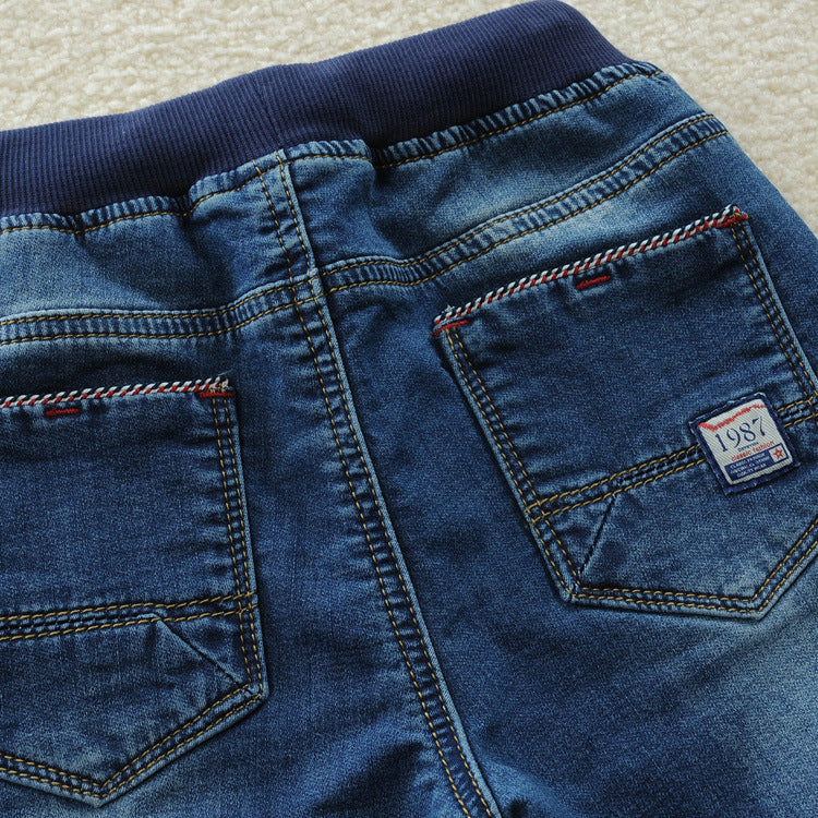 Children's Clothing Crawler Jeans Trousers Casual Stretch Children's Pants