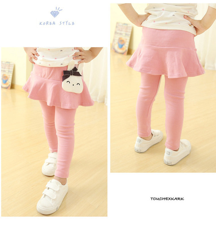 Choose Autumn Base Culottes Skirted Leggings Outer Children's Pants
