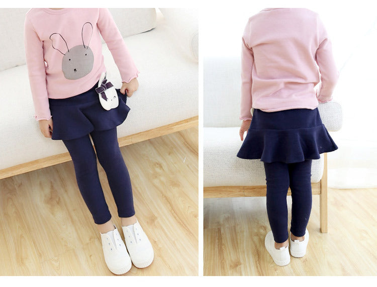 Choose Autumn Base Culottes Skirted Leggings Outer Children's Pants