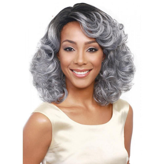 Women's Love Popular Hairstyle Rose Net Fiber Wig Short Curly Hair
