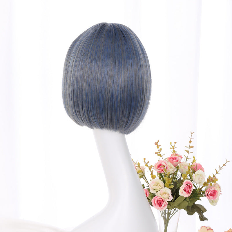 Air Bangs Simulation Big Scalp Chemical Wig Short Straight Hair