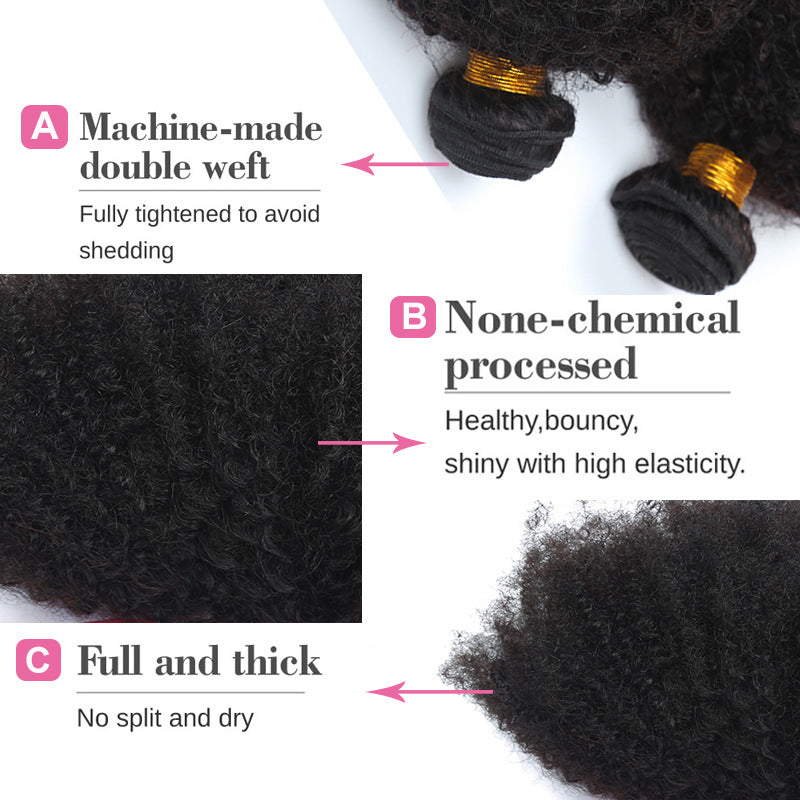 Charming Durable Human Wigs Explosion Curtain Real Hair Wig
