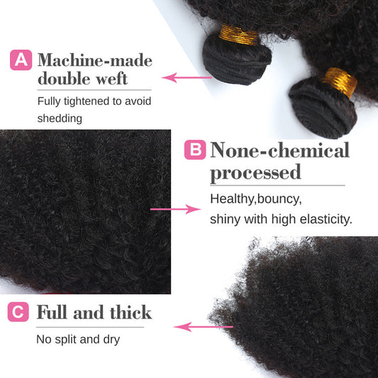 Charming Durable Human Wigs Explosion Curtain Real Hair Wig