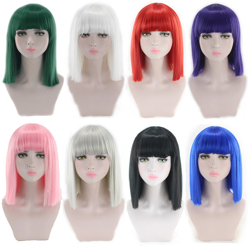 Fashion Dyed Gradient Anime Long Hair Cos Wig